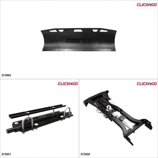 ClickNGo GEN 2 ATV Plow kit - 60'', CF-Moto CFORCE 500 2014-18 Black #KK00000024_86