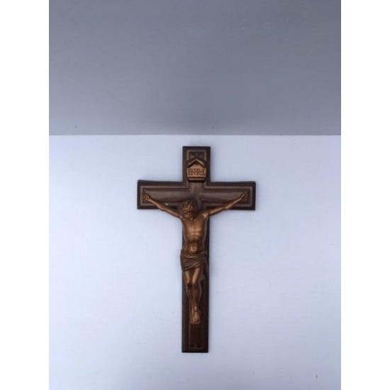 Crucifix, tique Crucifix, Wall Crucifix, Big Crucifix, Vintage Jesus Crucifix, Copper Colour Cross, Metal Crucifix, Crucifix, Metal Cross