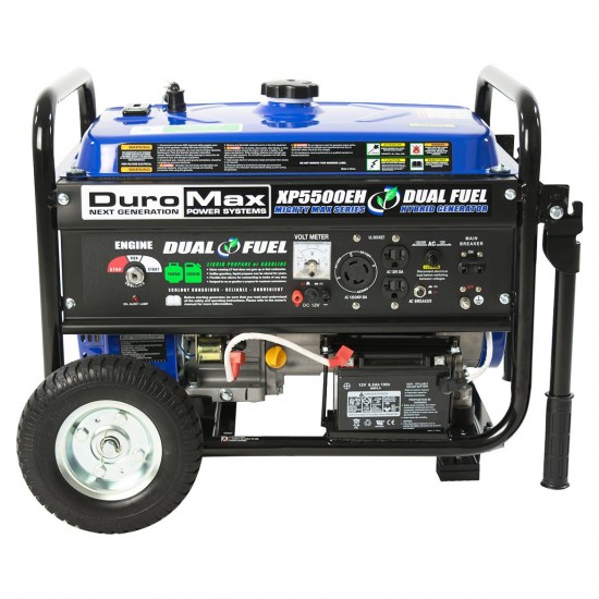 DuroMax XP5500EH 5500-Watt Electric Start Dual Fuel Hybrid Portable Generator