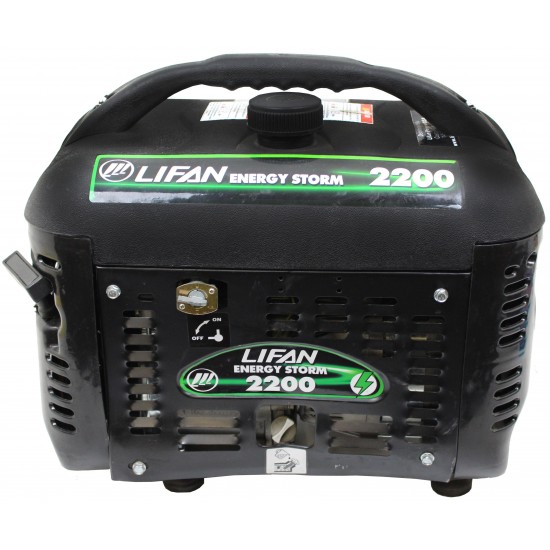 Lifan Energy Storm ES2200SC-CA (California Sales Compliant) 2000-Watt, 4hp 118cc, 4-Stroke Industrial Grade, Recoil Start, OHV oline Powered Suitcase style Generator