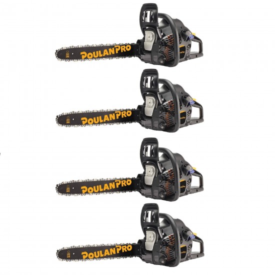Poulan Pro 18" Bar 2 Cycle Powered Chainsaw (Certified Refurbished) (4 Pack)