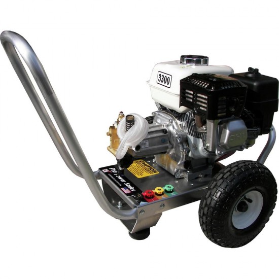 Pressure-Pro PPS2533HAI Pro Power 3300 PSI 2.5 GPM Cold Water Engine Pressure Washer with GX200 Honda Engine and AR RMV25G30 Pump