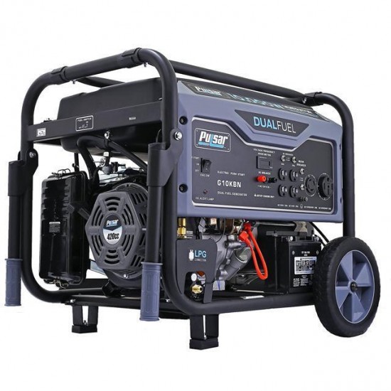 Pulsar Products G10KBN 10,000W Portable Dual Fuel Generator with Electric Start